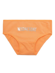 Girls Multicolor Weekdays Printed Brief's (Pack Of 7)