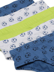 Boys Football Printed Brief Pack of 5