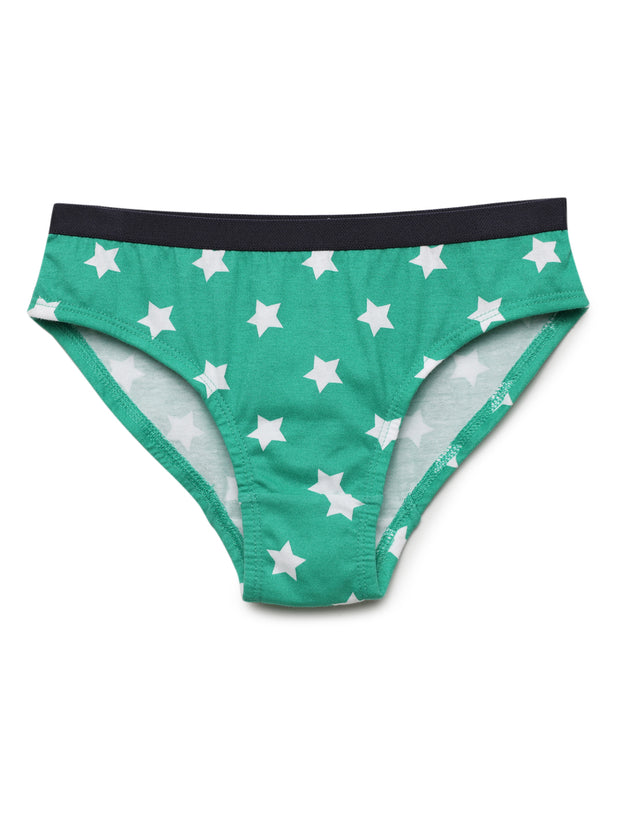 Boys Star Printed Outer Elastic Brief Pack of 7