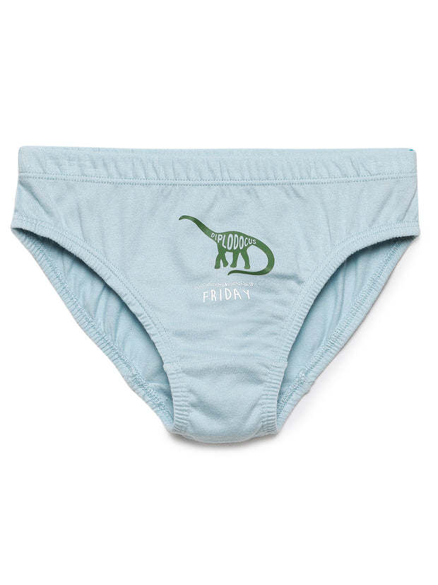 Boys Weekdays Dino Printed Brief Pack of 7