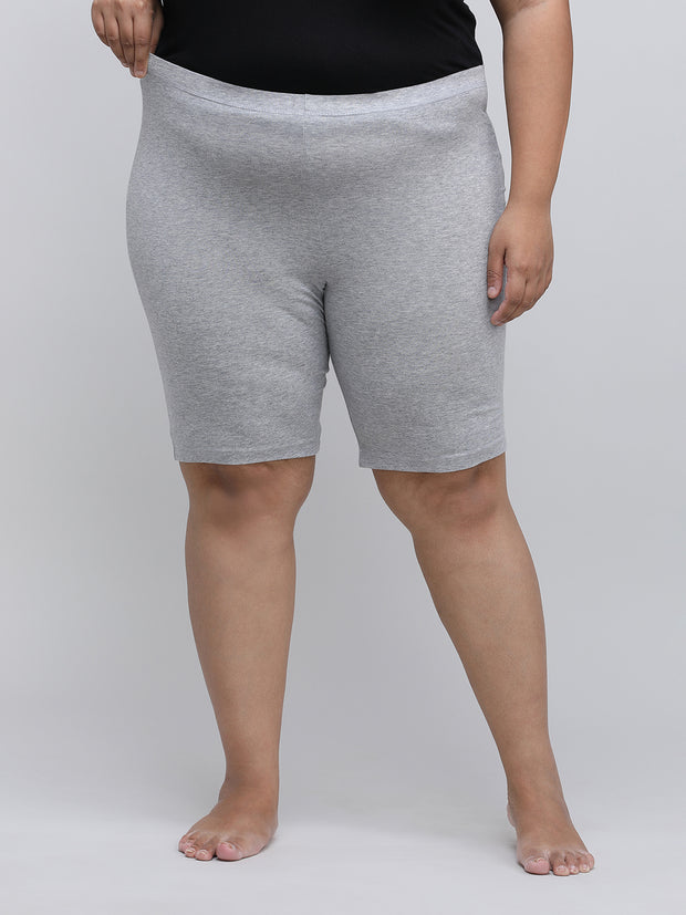 Women's Solid Gray Color Inner Shorts