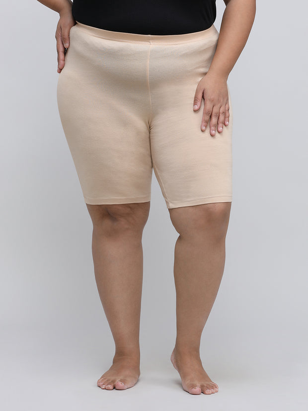 Women's Solid Nude Color Inner Shorts