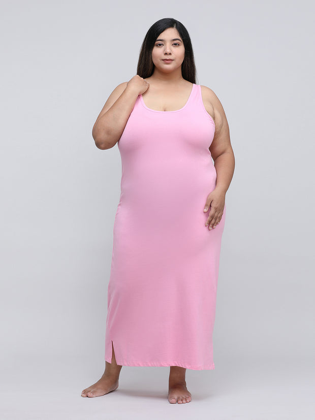 Women's Long Slip_Pink