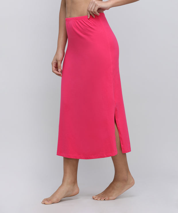 Women's Bottom Long Slip_Dark Pink