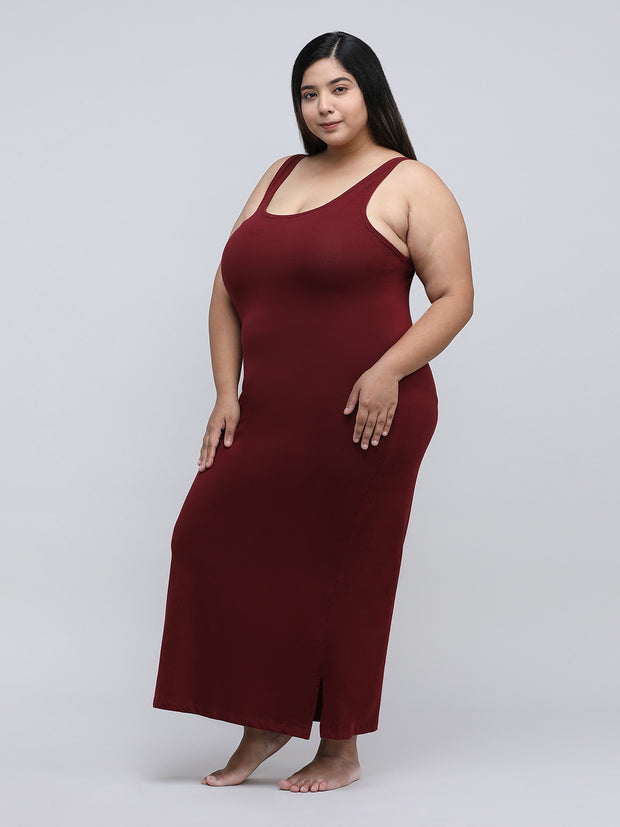 Women's Long Slip_Brown