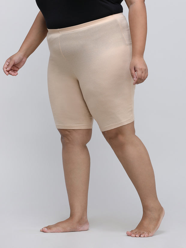 Women's Solid Nude Color Inner Shorts
