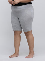 Women's Solid Gray Color Inner Shorts