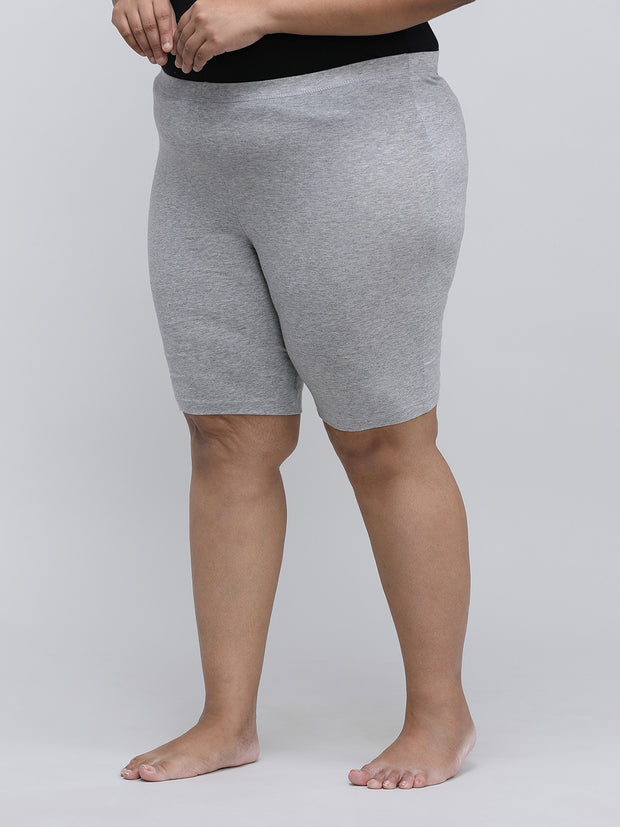 Women's Solid Gray Color Inner Shorts