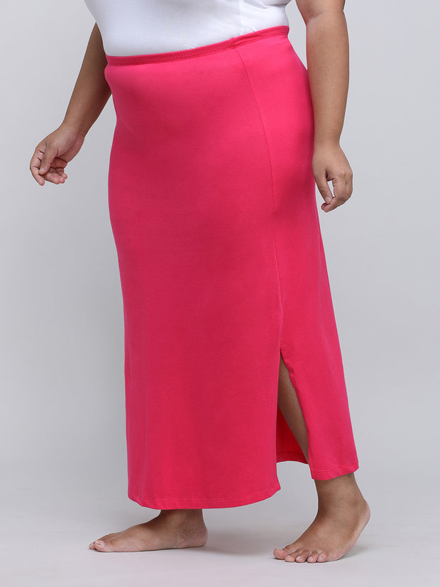 Women's Bottom Long Slip_Dark Pink