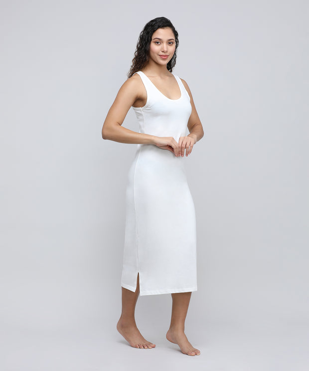 Women's Long Slip_Off White