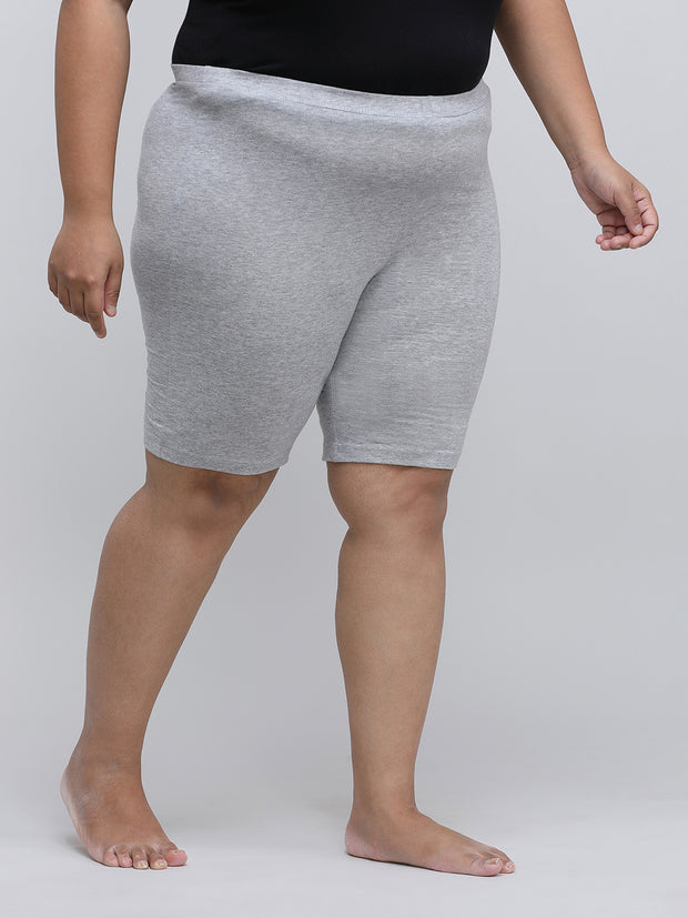 Women's Solid Gray Color Inner Shorts