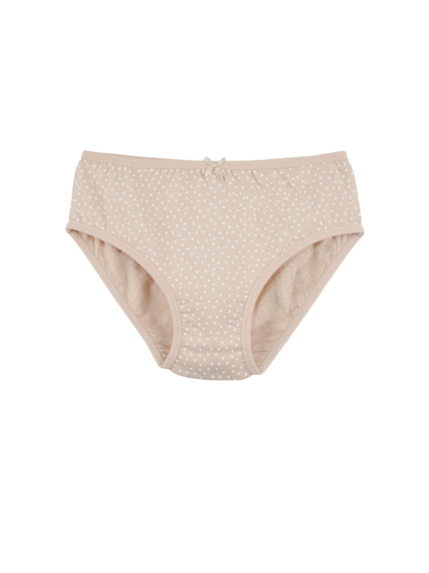 Womens Brief Polka Dot and Solid Printed Brief Pack of 3
