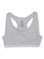 Girls Beginners Sports Bra White and Grey (Pack of 2)