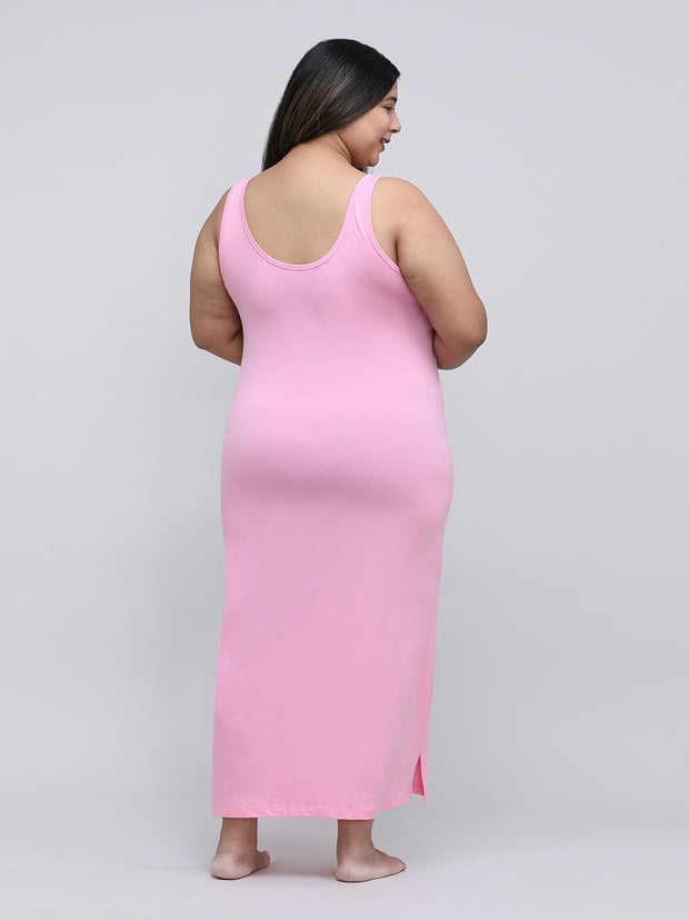 Women's Long Slip_Pink