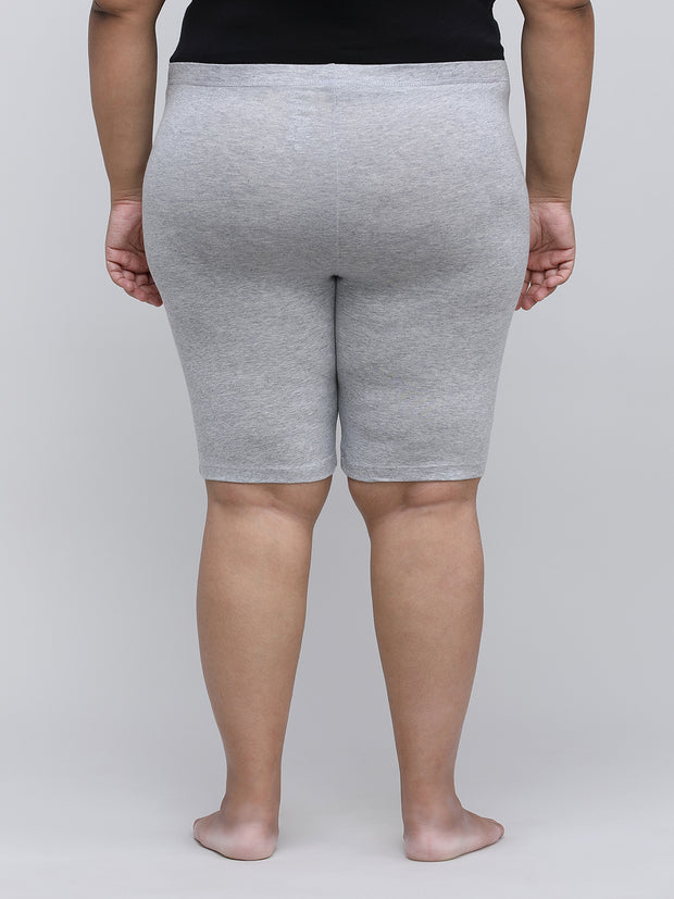 Women's Solid Gray Color Inner Shorts