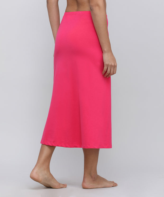 Women's Bottom Long Slip_Dark Pink