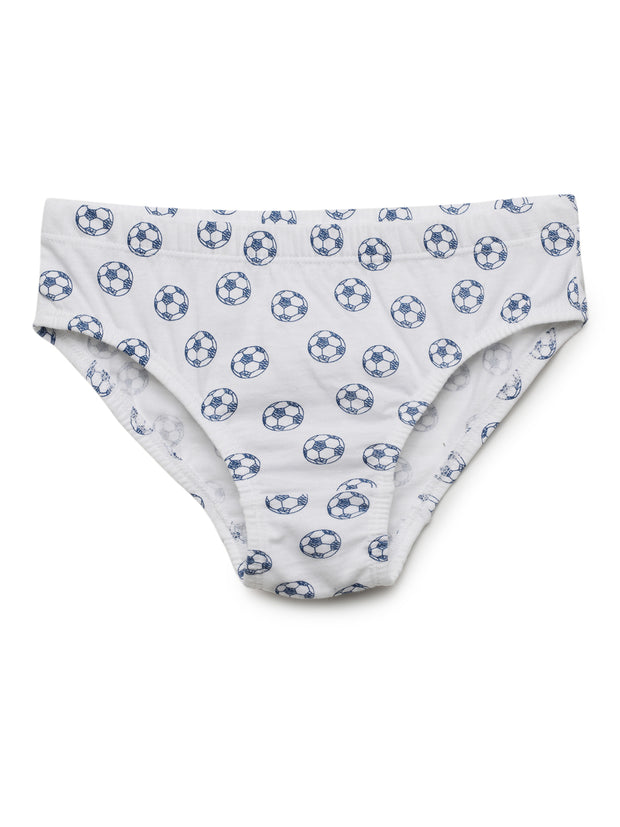 Boys Football Printed Brief Pack of 5