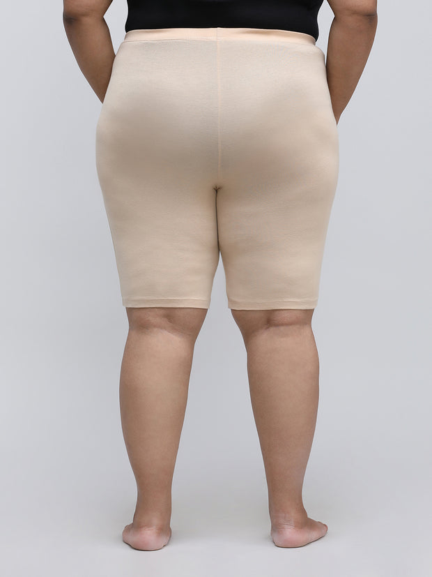 Women's Solid Nude Color Inner Shorts