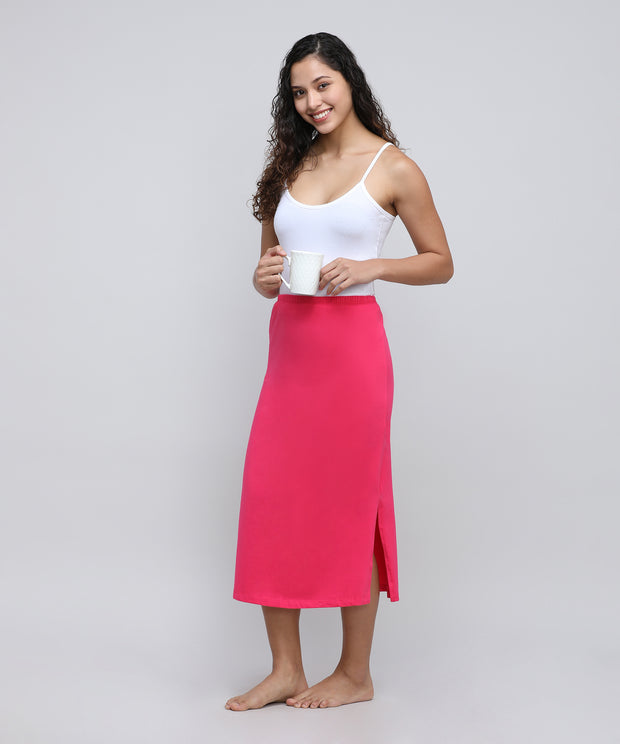 Women's Bottom Long Slip_Dark Pink