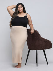 Women's Bottom Long Slip_Beige