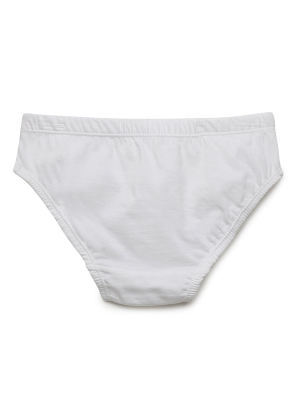 Boys Cotton Brief White Pack of 3