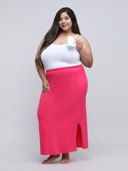 Women's Bottom Long Slip_Dark Pink