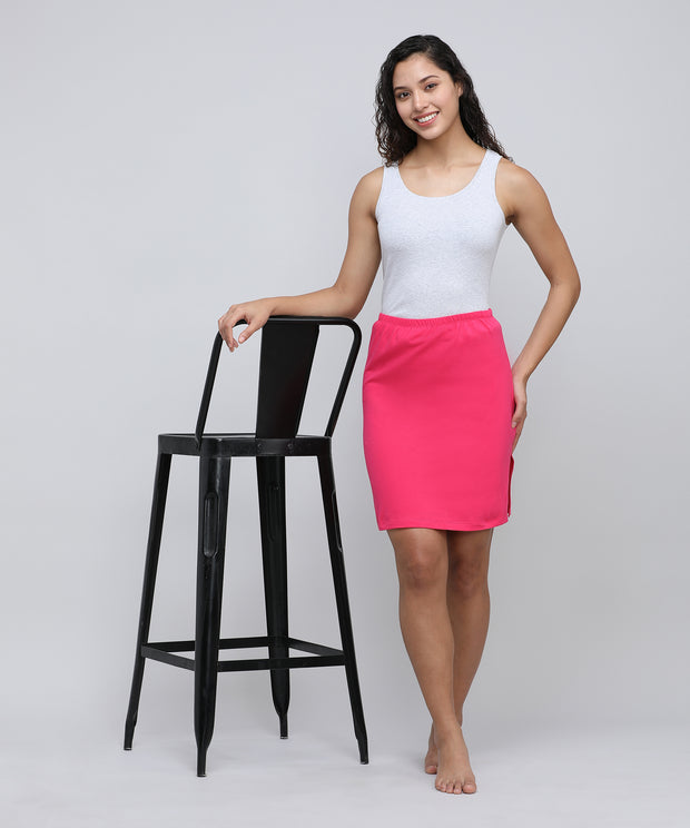 Women's Bottom Short Slip_Dark Pink