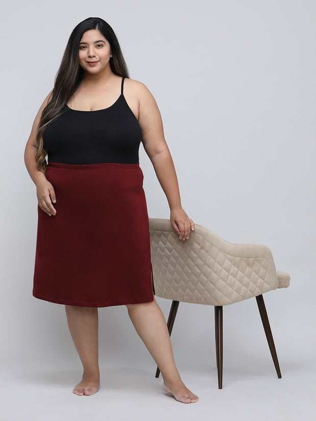 Women's Bottom Short Slip_Brown