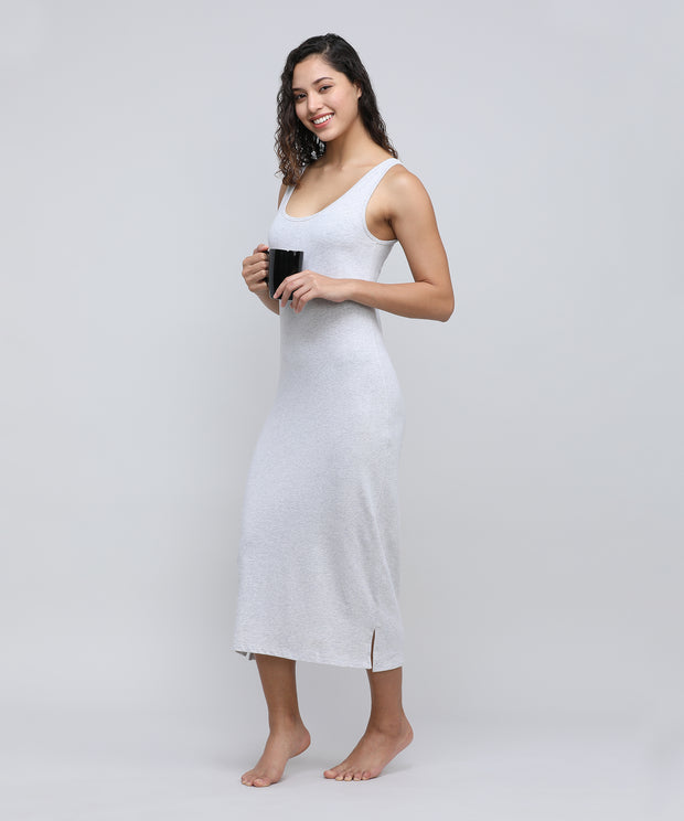 Women's Long Slip_Grey