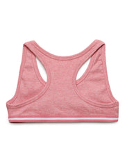 Girls Sports Bra White & Pink Combo Pack of 2