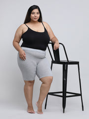 Women's Solid Gray Color Inner Shorts