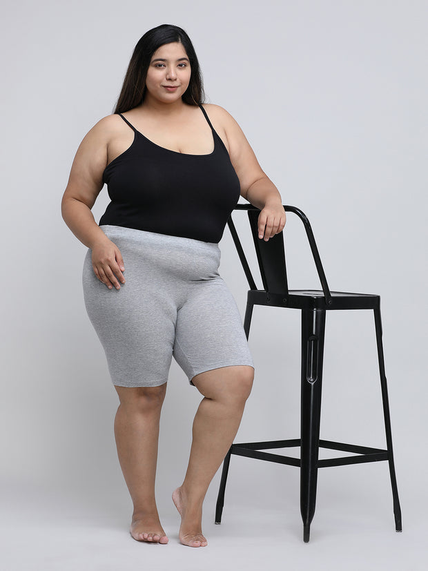 Women's Solid Gray Color Inner Shorts