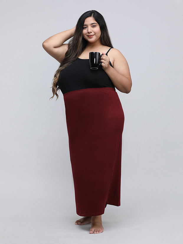 Women's Bottom Long Slip_Brown