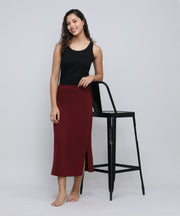 Women's Bottom Long Slip_Brown