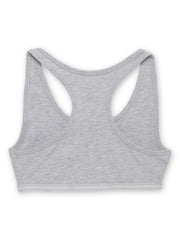 Girls Beginners Sports Bra White and Grey (Pack of 2)