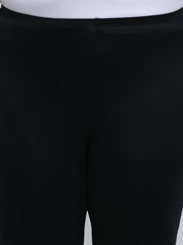 Women's Solid Black Color Inner Shorts