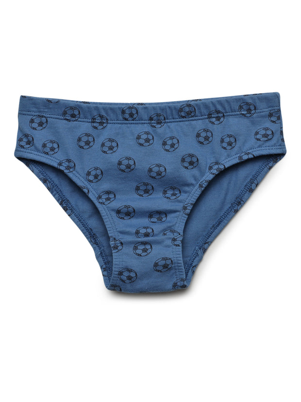 Boys Football Printed Brief Pack of 5