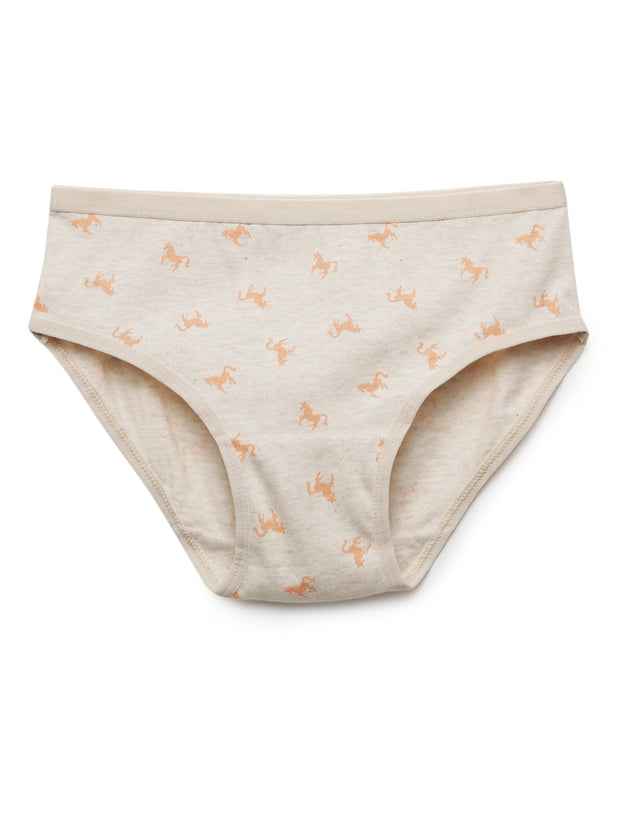 Girls Unicorn Printed Brief Pack of 4