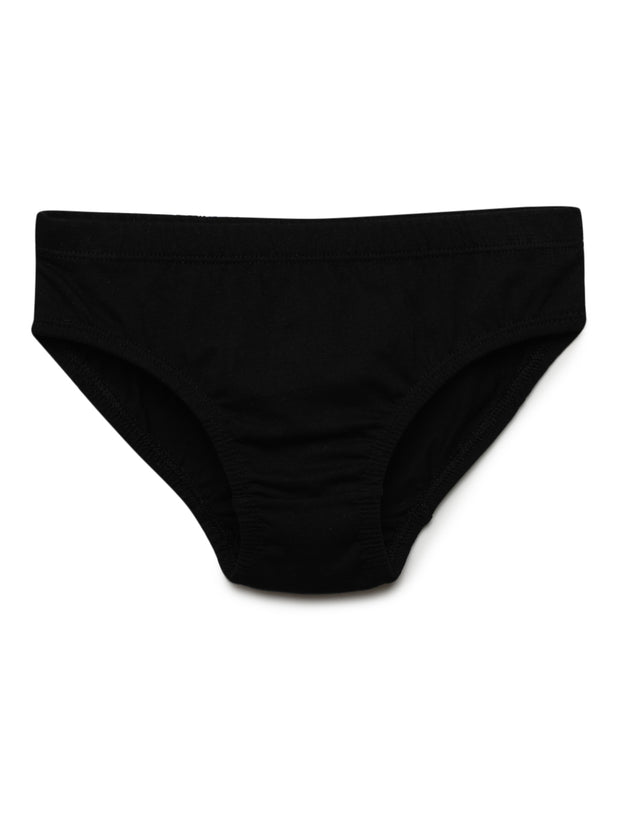 Boys Cotton Solid Color  Briefs Pack of 3