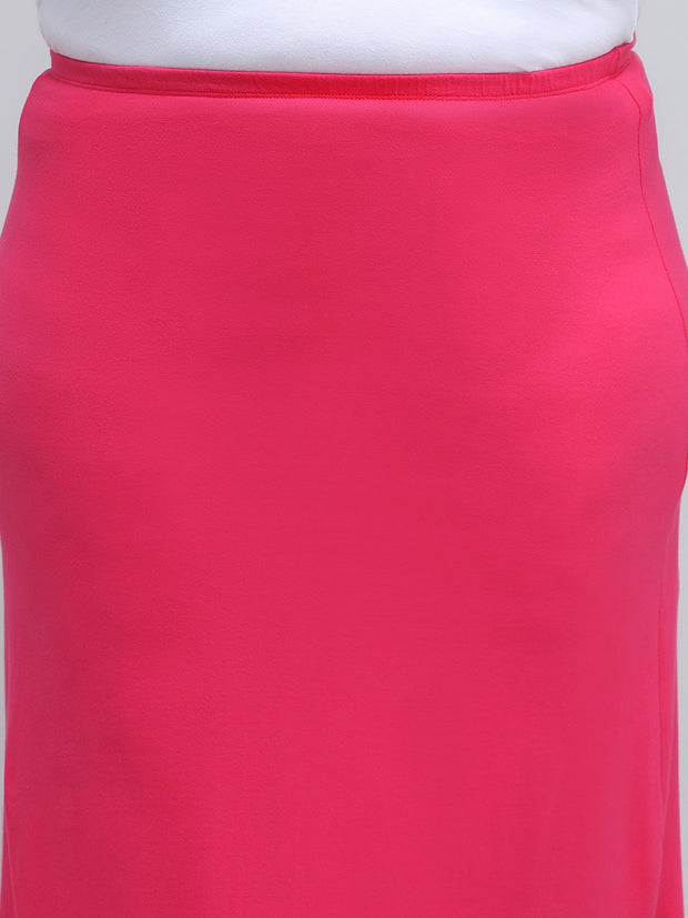 Women's Bottom Long Slip_Dark Pink
