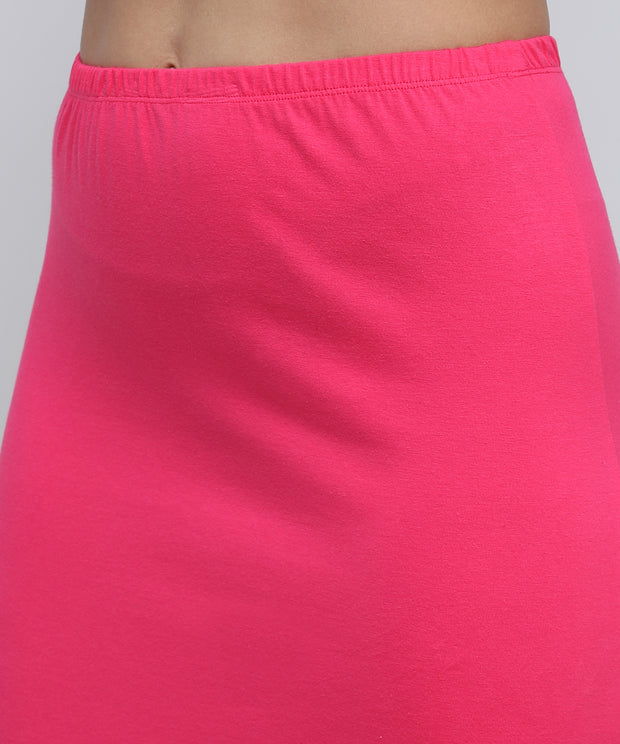 Women's Bottom Long Slip_Dark Pink