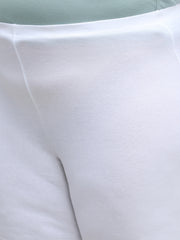 Women's Solid White Color Inner Shorts