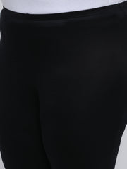Women's Solid Black Color Inner Shorts