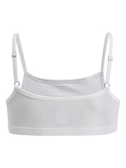 Girls Beginners Bra Leo print & Solid White pack of 2