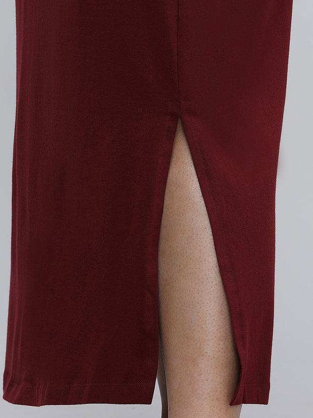 Women's Bottom Long Slip_Brown