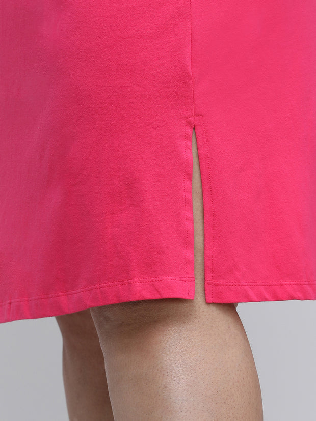 Women's Bottom Short Slip_Dark Pink