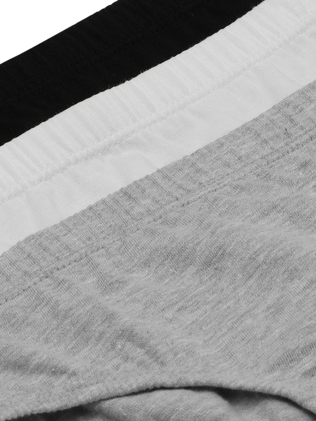 Boys Cotton Solid Color  Briefs Pack of 3