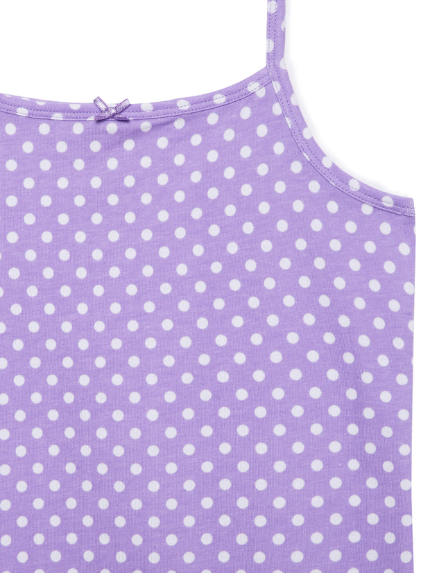 Girls Cami Vests Polka Dotted Print pack of 2