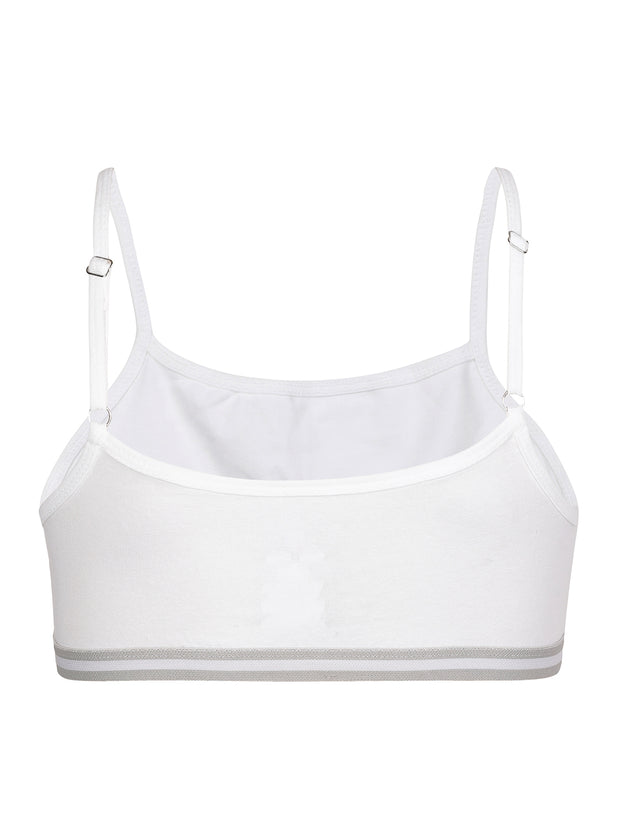 Girls Beginners Bra White & Nude color combo pack of 2