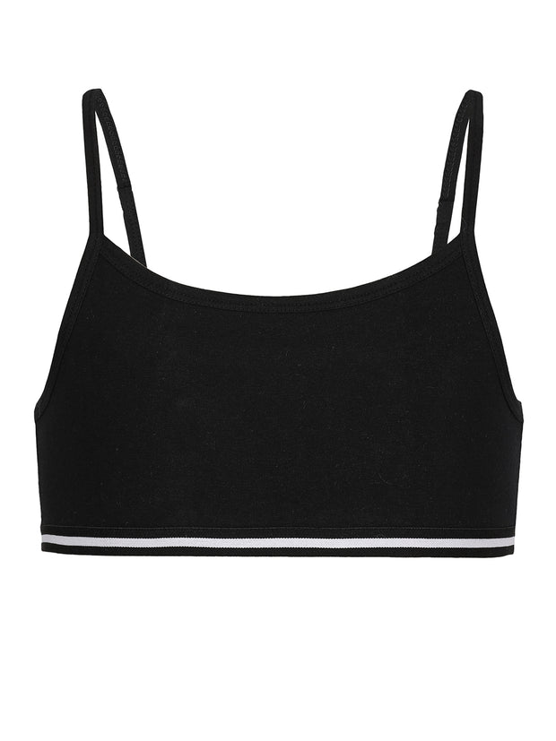 Girls Beginners Bra Black color pack of 2